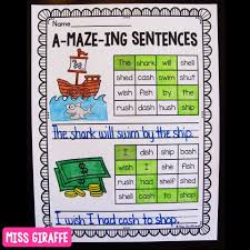 A Maze Ing Sentences Bundle Year Set Of Sentence Building Phonics Worksheets Phonics Worksheets Miss Giraffe Phonics