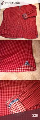 Stone Rose Red Check Sport Button Up Shirt Xxxl Size 7 Is An