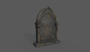 Tombstone Bloodborne Style 3d Model 3d Model Tombstone 3d Architecture