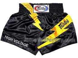 Fairtex Muay Thai Shorts High Voltage Black