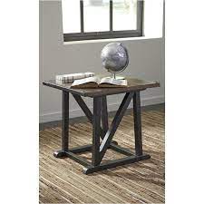 Check out our large end table selection for the very best in unique or custom, handmade pieces from our furniture shops. T870 2 Ashley Furniture Zenfield Medium Brown Square End Table
