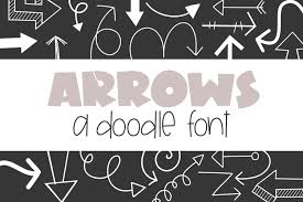 This free fonts collection also offers useful content and a huge collection of truetype face and opentype font families categorized in. Arrows A Doodle Font 191320 Regular Font Bundles