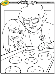 Today, we have a bunch of fun cookie coloring pages for you. Baking Cookies With Grandma Coloring Page Crayola Com