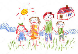 Depositphotos 40967331 Happy Family Kids Drawings Jpg 1023 701 Drawing For Kids House Drawing For Kids Childrens Drawings
