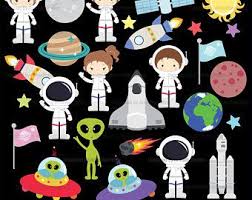 Perfect for invitations, planner stickers, party printables, and embroidery. Space Clipart Cute Space Doodles Clip Art Set Vector Png Jpg Files Hand Drawn Clipart Space Illustration Outer Space Printable Clip Art Glitter Planner Digital Paper