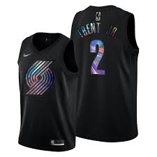 Portland trail blazers 'rip city' city edition jerseys. Cheap Authentic Gary Trent Jr Jersey 2 Portland Trail Blazers Iridescent Hwc Collection Black 2021 Limited Jersey Online Shop