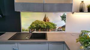 kuchenruckwand fliesenspiegel nischenverkleidung mit eigenem foto fliesenspiegel kuchenruckwand kuchen ruckwand