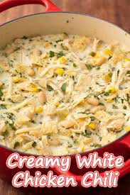 Creamy White Chicken Chili Reserveamana Creamy White Chicken Chili White Chicken Chili Chicken Chili