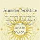 Summer Solstice: A Ceremony For Clearing The Path...