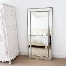 Double Beaded Classic Silver Mirror Classic Mirror Mirror Salon Interior Design