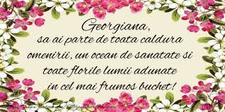 Mesaje FelicitÄƒri Si UrÄƒri De Sf Gheorghe La MulÅ£i Ani George La MulÅ£i Ani Georgiana