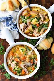 This delicious chicken stew with lemony cannellini beans makes a rustic simple meal that will satisfy and comfort. Chicken Stew The Seasoned Mom
