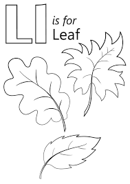 Floral coloring pages, letter l, colouring page print, colouring sheets, colouring poster, floral letter wall art printable. Leaf Letter L Coloring Page Free Printable Coloring Pages For Kids