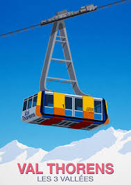 Val Thorens Ski Poster On Behance Ski Posters Vintage Ski Posters Vintage Ski