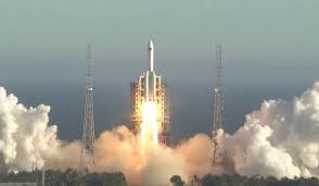 The chinese have launched two long march 5b rockets in the past year. Massive Piece Of Chinese Space Junk Slams Uncontrolled Into Earth S Atmosphere Space