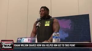 Isaiah wilson's girlfriend is vacated from his lap by his mother. Watch Former Georgia Ol Isaiah Wilson Reveals Years Of Family Sacrifice