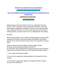 Sample memo for using digital marketing campaigns for. Ab 203 Unit 9 Assignment Diversity Training Memo By Pradeep Issuu