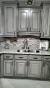 Rustic Gray Washed Kitchen Cabinets