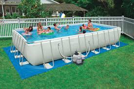 Florida Style Rectangular Pool X52 Ultra Frame Rectangular Pool Completeset 549 Rectangular Swimming Pools Above Ground Swimming Pools Swimming Pools