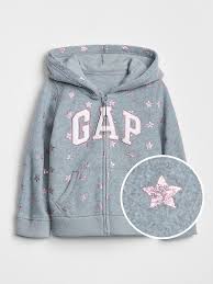 Gap Baby Logo Hoodie Sweatshirt In Fleece Gold Stars Roupas De Criancas Roupas Fashion Infantil Moletom Infantil