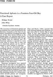 Image result for Functional Aphonia