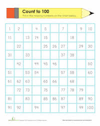 Counting To 100 Worksheet Education Com