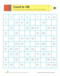 counting to 100 worksheet education com