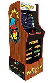 5.0 out of 5 stars 1. Amazon Com Arcade1up Pac Man 40th Edition Home Arcade Machine 7 Games In 1 4 Foot Cabinet With 1 Foot Riser Electronic Games Video Games