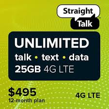 Straight Talk Unlimited 25gb Data 12 Month Refill Service Plan Topup 12 Months How To Plan Texts