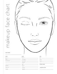 Blank Makeup Face Chart Saubhaya Makeup