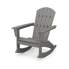 Gci outdoor firepit rocker portable folding low rocking chair. Polywood Nautical Adirondack Rocking Chair Adr410 Polywood Official Store