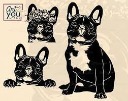 French Bulldog Svg Funny Frenchie With Leopard Bandana Etsy In 2021 Bulldog French Bulldog Vector Graphics