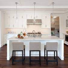 Variations in the color and veining of the marble make each kitchen island a singular work of art. Island Bar Stool Houzz