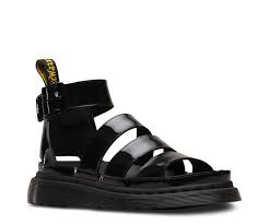 Dr Martens Clarissa Ii Patent Leather Strap Sandals In 2021 Gladiator Sandals Leather Strap Sandals Womens Gladiator Sandals
