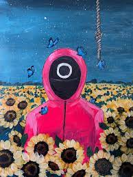 Squid Game Art In 2021 Abstract Art Painting Diy Squid Games Art