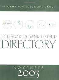 The world bank provides the following caution: World Bank Group Directory November 2003 World Bank 9780821356593 Amazon Com Books