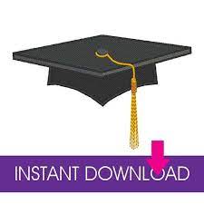 Graduation Cap Machine Embroidery Design For Hoop Size 4x4 Etsy Machine Embroidery Designs Embroidery Designs Machine Embroidery