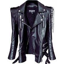 An Item From Bymk Com Br Leather Jacket Blue Leather Jacket Balmain Jacket