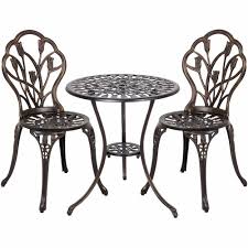 Aluminium Bistro Patio Garden Furniture Set Outdoor Table Chairs Antique Copper Aluminum Patio Furniture Cast Aluminum Patio Furniture Outdoor Patio Furniture Sets