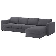 Vimle 3 Lu Kanepe Ve Uzanma Koltugu Gunnared Orta Gri Chaise Longue Ikea Fikirleri Oturma Odalari