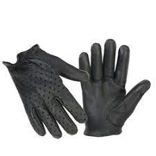 Perforated Motorcycle Police Style Leather Riding Gloves Leather Motorcycle Gloves Motorcycle Gloves Gloves