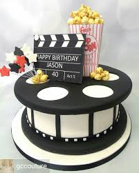 Pin By Kwesi Charles On Cakesss Movie Theme Birthday Party Dad Birthday Cakes Hollywood Party Cake