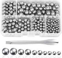 YSDMY 350 sfere di precisione per cuscinetti in acciaio inox, 4/5/6/6,35/8  mm, con cucchiaio di miscelazione, sfere agitatore, kit assortito per ...