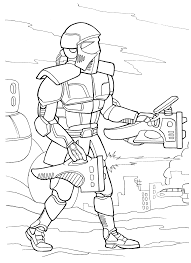 Space needle coloring page worksheet education com. Coloring Page Battle Android Patrols