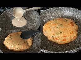 Wheat Flour Garlic Paratha Recipe With Liquid Dough In 5 Mins No Rolling No Kneading Paratha Youtube In 2021 Paratha Recipes Paratha Spicy Snacks Recipes