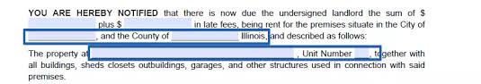 free illinois 5 day eviction notice form pay or vacate formspal