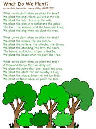Poem By The American Author Henry Abbey 1842 1911 Kids Poems Tree Poem Childrens Poems