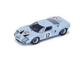 Spark 1 43 Ford Gt40 Resin Model Car S4072 This Ford Gt40 No 12 Le Mans 1966 Resin Model Car Is Blue It Is Made By Spar Ford Gt40 Racing Car Model Race Cars