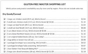 Whether it's windows, mac, ios or android, you will be able to download the images using download button. Winco Gluten Free Meal Plan 15 Dinners For Under 150 Printable Shopping List Recipes More Frugal Living Nw