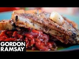 Pork Chops With Sweet And Sour Peppers Gordon Ramsay Grilledporkchops Pork Chops With S Gordon Ramsay Recipe Sweet And Sour Pork Chops Gordon Ramsey Recipes